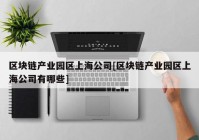 区块链产业园区上海公司[区块链产业园区上海公司有哪些]